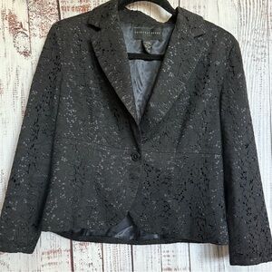 Geoffrey Beene Black Lace Blazer